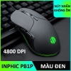 Chuột gaming có dây 6D INPHIC PB1 slient cực êm DPI 4800 - thiết kế vừa vặn rất đầm tay (2 màu)