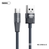 Cáp sạc siêu nhanh 120W Remax RC-C103 cổng USB to TYPEC dài 1m bọc dù - đầu hợp kim nguyên khối