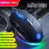 Chuột chuyên game có dây 6D INPHIC PW1 PRO DPI lên đến 7200 đèn led RGB - slient click cực êm (2 màu)