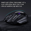Chuột không dây bluetooth kiêm wireless INPHIC A9 pin sạc có đèn báo pin - Silent click không âm thanh (2 màu)