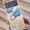 Cáp sạc siêu nhanh 65W Remax C6 typec to typec dài 20cm kiêm móc khóa tiện lợi - dây bọc dù (đen)