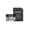 Thẻ nhớ MicroSDXC Lexar silver plus 128GB / 256GB A2 V30 U3 4K UHD đọc 205MB/s ghi 150MB/s - kèm adapter (xám đen)