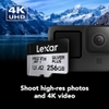 Thẻ nhớ MicroSDXC Lexar silver plus 128GB / 256GB A2 V30 U3 4K UHD đọc 205MB/s ghi 150MB/s - kèm adapter (xám đen)