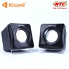 Loa vi tính 2.0 Kisonli V410 có tăng giảm âm trên dây loa - Bảo Hành 12 Tháng (nhiều màu)