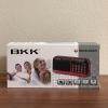 Loa nghe đài FM BKK K58 pin 6600mah hỗ trợ 2 khe thẻ nhớ - nghe liên tục lên đến 5 ngày (Đen đỏ)