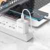 Bộ sạc 2 cổng Hoco C76 Pro USB QC 3.0 và PD 30W kèm cáp C to C / C to IP (Trắng) Nhất Tín Computer