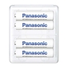 Vỉ 4 viên pin sạc AAA Panasonic 750mAh BK-4MCC/4C vỉ - nội địa box Nhật new (Trắng)