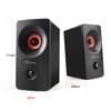 Loa vi tính 2.0 kiêm bluetooth Kisonli AC-9002BT dùng nguồn trực tiếp 220v (Đen)