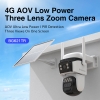 Camera năng lượng mặt trời sim 4G Vstarcam BG621TR siêu Zoom 10X có 3 màn hình phân giải 2K - kèm tấm pin đôi