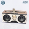 Loa bluetooth 20W KIMISO KM-7 hỗ trợ FM/AUX/USB/TF/MIC vân gỗ cực đẹp (màu gỗ) Bảo hành 12 tháng