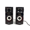 Loa vi tính 2.0 Kisonli U-9004 LED RGB thiết kế gaming hầm hố (Đen)