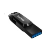 USB OTG 128GB Sandisk SDDDC3 Drive Go TypeC 3.1 tốc độ 400MB/s - vỏ nhựa chống nhiễm điện (Đen)