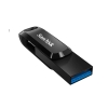 USB OTG 256GB Sandisk SDDDC3 Drive Go TypeC 3.1 tốc độ 150MB/s - vỏ nhựa chống nhiễm điện (Đen)