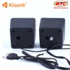 Loa vi tính 2.0 Kisonli V410 có tăng giảm âm trên dây loa - Bảo Hành 12 Tháng (nhiều màu)