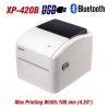 Máy in nhiệt Xprinter XP-420B USB / XP-420B Bluetooth khổ giấy K108 (108mm) chuyên in decal, tem nhãn, bill, đơn hàng