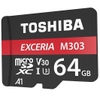 Thẻ nhớ MicroSDXC Toshiba Exceria M303 64GB UHS-I U3 4K V30 A1 - đọc 98MB/s ghi 65MB/s (Đen)