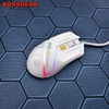 Chuột gaming cao cấp 6D INPHIC PG1 DPI 12800 - led viền RGB tự thay đổi màu (trắng xám)