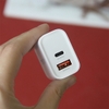 Cốc sạc nhanh Remax RP-U120 chân dẹp / tròn - 1 cổng typeC 20W 1 cổng USB 18W