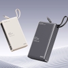 Pin dự phòng sạc laptop Remax RPP-87 20000mAh siêu nhanh PD 65W QC 22.5W - tích hợp cáp in/out (2 màu)