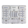 Bộ box sạc nhanh kèm pin Eneloop K-KJ17MCC64W gồm 6 pin AA, 4 pin AAA, 2 adapter AA sang size C, 2 adapter AA sang size D (Trắng)