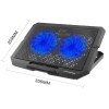 Đế tản nhiệt laptop Cooling Pad X3 có 2 Fan lớn phù hợp máy 17in trở xuống - tích hợp đèn led quạt
