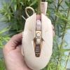 Chuột chuyên game có dây 7D INPHIC PW5N (W8) hộp giấy DPI 4000 màu trà sữa - slient click cực êm không âm thanh (trà sữa)