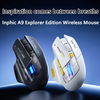 Chuột không dây bluetooth kiêm wireless INPHIC A9 pin sạc có đèn báo pin - Silent click không âm thanh (2 màu)