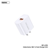 Cốc sạc Nhanh Remax RP-U119 US chân cắm dẹp - 1 cổng USB max 18W (trắng)