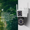 Camera IP wifi ONVIF ngoài trời Vstarcam C662DR phân giải fullHD 1080p thiết kế 2 màn hình có cổng LAN