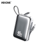 Pin dự phòng Wekome WP-50 20.000mAh Cáp và Cổng TypeC In/Out 45W, Cáp LN Out 27W, USB-A Out 22.5W, Màn hình báo pin