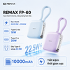 [CÓ 3C / CCC] Pin Dự Phòng Remax FP-60 10000mAh siêu nhỏ Cổng TypeC 20W, Cáp TypeC 22.5W, Lightning 12W