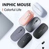 Chuột không dây pin sạc INPHIC M1 PRO slient siêu mỏng DPI 1600 - hỗ trợ bluetooth kiêm wireless (3 màu)