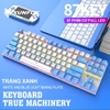 Bàn phím cơ gaming blue switch XUNFOX K80 loại 87 keys - hỗ trợ hơn 20 chế độ led (3 màu tuỳ chọn)