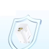 Cốc sạc siêu nhanh 2 cổng Pisen KC-C01 hỗ trợ QC/FCP/PD/BC1.2/Apple2.4A - typeC 35W và USB 18W (Trắng)