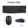 Bộ phím và chuột wireless HP CS10 bấm cực êm - thích hợp văn phòng và chơi game (Đen)