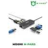 Hub chuyển đa năng 10 in 1 M-PARD MD090 từ TypeC sang HDMI + LAN + USB 3.0 + USB 2.0 + TF/SD + PD