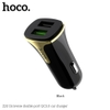 Tẩu sạc xe hơi ô tô Hoco Z31 sạc nhanh 18W tích hợp 2 cổng sạc max 3.4A - có màn hình LCD (nhiều màu)