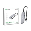 Hub chia USB M-PARD MD073 từ 1 USB 3.0 ra 4 USB 3.0 + nguồn phụ typeC giúp ổn định - tốc độ max 5Gbps