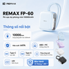 [CÓ 3C / CCC] Pin Dự Phòng Remax FP-60 10000mAh siêu nhỏ Cổng TypeC 20W, Cáp TypeC 22.5W, Lightning 12W