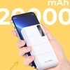 Pin dự phòng sạc nhanh Remax RPP-316 Noah Series 20000mAh an toàn đi máy bay - hỗ trợ QC 22.5W và PD 20W (màu ngẫu nhiên)