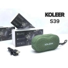 Loa mini bluetooth Koleer S39 bass mạnh có dây đeo - chức năng USB/ TF /FM /thoại rãnh tay (màu random)