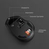 Chuột không dây pin sạc INPHIC DR01 hỗ trợ wireless kiêm bluetooth 4.0 / 5.0 - Silent click không âm thanh (đen)
