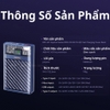 Pin dự phòng sạc nhanh mini Remax RPP-551 10000mah trong suốt vân sợi carbon - hỗ trợ QC 22.5W và PD 20W (xanh)