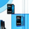 [Mẫu mới] Thẻ nhớ Máy Ảnh SDHC / SDXC Lexar 800X 32GB / 64GB / 128GB / 256GB U3 V30 tốc độ đọc 120MB/s ghi 45MB/s (xanh)