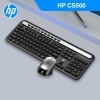 Bộ phím chuột wireless cao cấp HP CS500 tích hợp 10 phím multimedia - con lăn hợp kim cực đẹp (Đen)