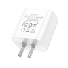 Bộ sạc 2 cổng Hoco C76 Pro USB QC 3.0 và PD 30W kèm cáp C to C / C to IP (Trắng) Nhất Tín Computer