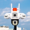 Camera ngoài trời IP wifi Yoosee F50 PTZ 4 mắt 3 màn hình phân giải 1920P x 3240 FullHD+ 2 Râu - led trợ sáng led hồng ngoại (4 phân loại)