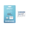 Thẻ nhớ MicroSDXC Samsung Evo Plus 64GB tốc độ đọc 130MB/s ghi 30MB/s U3 4K A2 - Kèm Adapter (trắng)