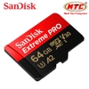 Thẻ nhớ MicroSDXC SanDisk Extreme Pro V30 U3 4K A2 64GB / 128GB / 256GB / 512GB / 1TB R170MB/s W90MB/s (Đen) - Nhất Tín Computer