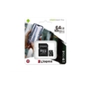 Thẻ nhớ microSDHC Kingston 32GB / 64GB / 128GB / 256GB Canvas Select Plus U1 V10 A1 100MB/s - Kèm Adapter (Đen)